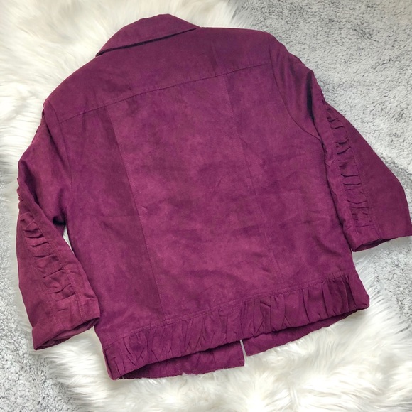 Christopher and Banks Faux Suede Lined Jacket - Picture 3 of 3